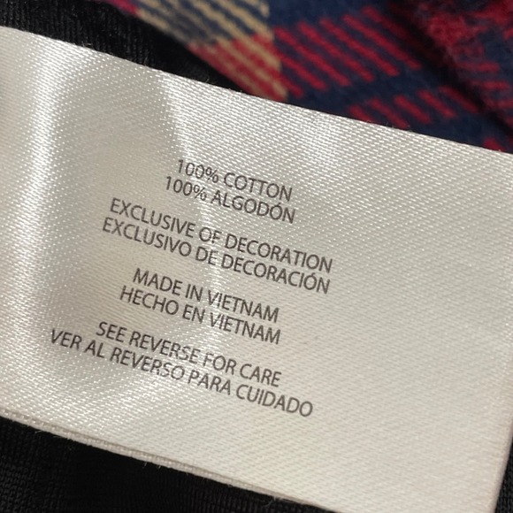 Orvis Mens Plaid Flannel Shirt Red Navy Tan Long Sleeve‎ Button Up M Outdoor - Picture 8 of 9